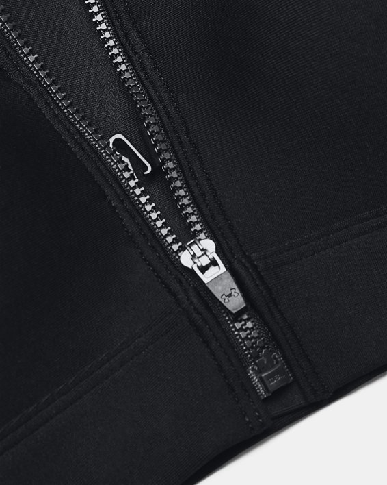 Damen UA Infinity High Zip Sport-BH, Black, pdpMainDesktop image number 10